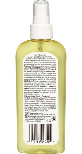 Imagen 2 de 2 de Aceite Calmante Palmers Comezon Y Piel - mL a $457