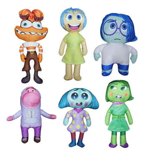 Combo X 9 Peluches Personajes Intensamente 2 Inside Out