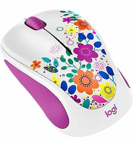 Mouse Inalambrico Diseño Floral