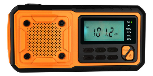 Radio Set Crank Radio, Lámpara Solar Con Alarma De Emergenci