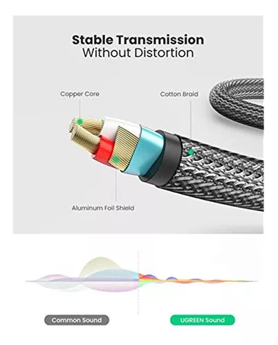 Cable de conexión mono,3,5 mm 1/8 trs a doble cable mono de 6,35 mm 1/4  ts,Adaptador de cable estéreo divisor en Y universal,y cable divisor cable  altavoces cable estéreo audio,cable de Hugo