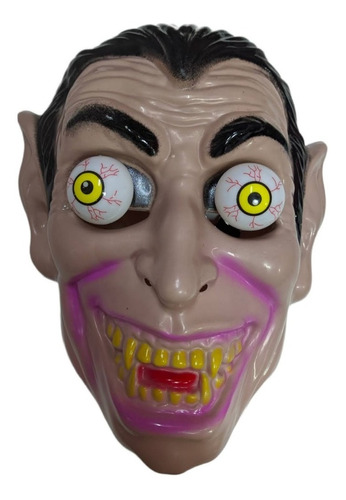 Imagen 1 de 4 de Mascara Careta Dracula Ojos Plastico Duro Disfraz Halloween