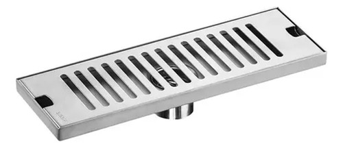 Drenaje P/piso Rectangular Rejillas En Acero Inox 10 X 20 Cm