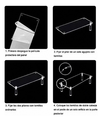 Exhibidores De Acrílico Transparente Multicapa Con Soporte