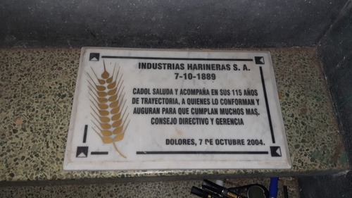 Cartel Placa Industria Harinera Molino San Salvador En Nsrmo