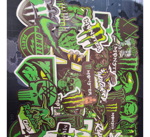 Sk8 Monster Skate Stickers 50 Calcomanias Pvc Vs Agua