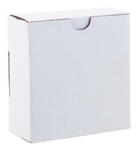 25 Cajas Cartón Micro Corrugado 10x9x4 Armable Para S Color Blanco