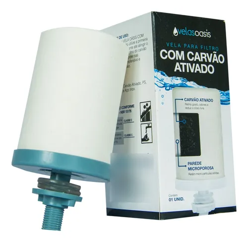 Kit 12 Velas Para Filtro De Barro Alcalina C Carvão Ativado