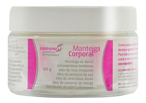 Manteiga Corporal - 180g Samana