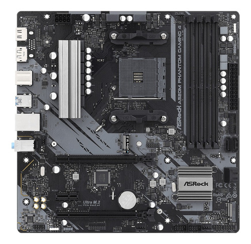 Placa Madre Asrock A520m Phantom Gaming 4, Am4, Ddr4 - Matx