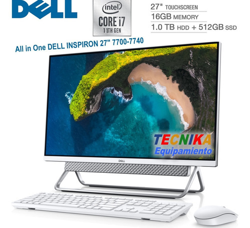 Dell Inspiron 27' Aio Touch I7 16gb 1tb 512gb Nvidia Mx330