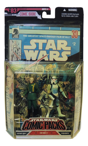 Star Wars 30 Aniversario Comic Pack Tarkin Y Stormtrooper!!!