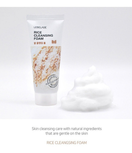 Espuma Limpiadora Facial Coreana De Arroz_ Anti-imperfeccion