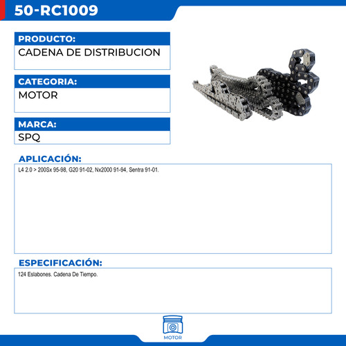 Cadena De Distribución Nissan Sentra 1991-2001 L4 2.0