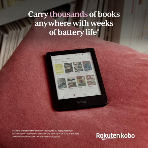 Ereader Kobo Clara Colour 6, Tinta Electrónica Sin Deslumbra