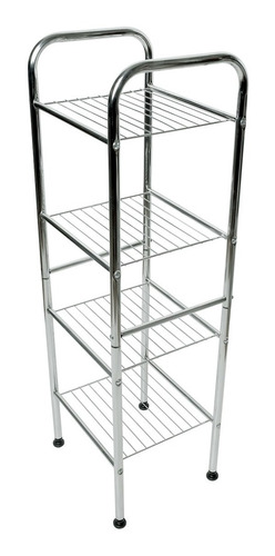 Mueble Organizador De Baño 4 Niveles Estante De Metal 