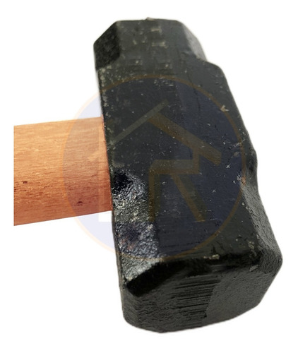 Marreta De Ferro Fundido 2 Kg Com Cabo De Madeira Resistente