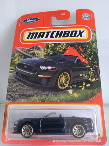 2018 Ford Mustang Convertible Marca Matchbox Esc 1:64 Aprox