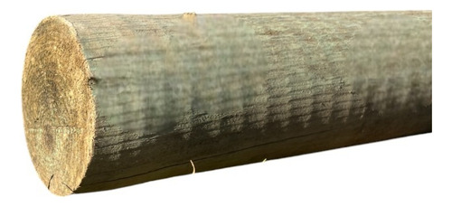 Poste De Madera Pino Impregnado Tratado 15cm X 2.5 M 1 Unida Verde Musgo