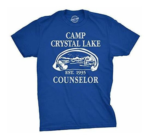 Camiseta Para Hombre Diseño De Camping Con Cristales Y Lago