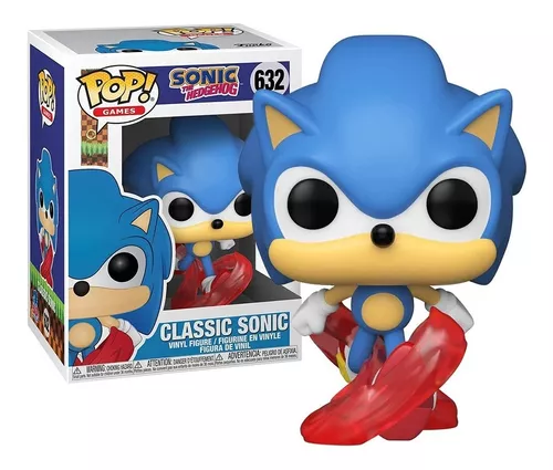 Boneco Funko Pop Classic Sonic The Hedgehog Correndo 632