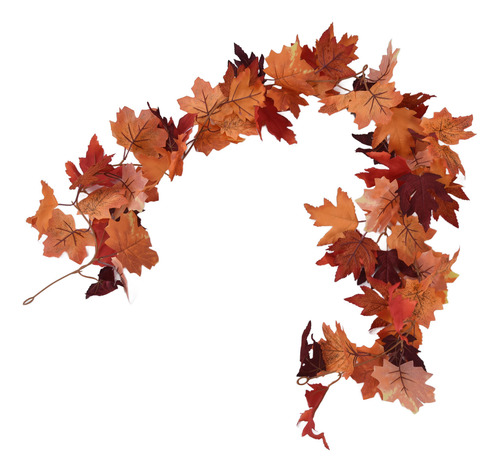 Guirnalda De Hojas De Arce De Otoño, Decoración Artificial D