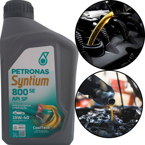 1 Litro Óleo Semi-sintético 15w40 Petronas Syntium 800 Se