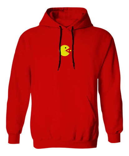 Sudadera Con Gorro Bordada Pac Man Videojuego Bola Marilla
