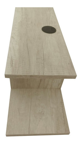 Imagen 3 de 8 de Estante Flotante Moderno Para Equipos De Tv 70 X 20 Cm Color Toscana