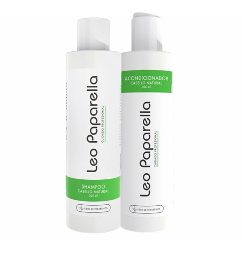 Kit Leo Paparella Cabello Natural Shampoo Y Acondicionador