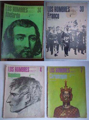Los Hombres De La Historia 10 Fasciculos Biografias 28p C/u