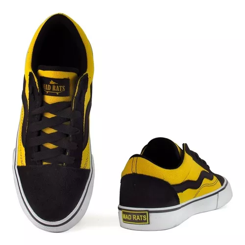 Tênis Mad Rats Skate Old School Areia Amarelo em Promoção na Americanas