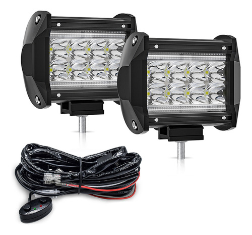 Luces De Trabajo Led 4  2pcs Drl/angel Eye Spot Flood Combo