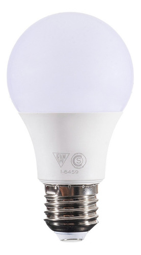 Imagen 3 de 5 de Lámpara Led Sica 9w - Clásica - Luz Fría - Bajo Consumo