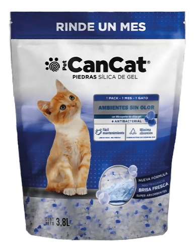 Piedras Sanitarias Para Gatos Clásica Cancat 3.8l