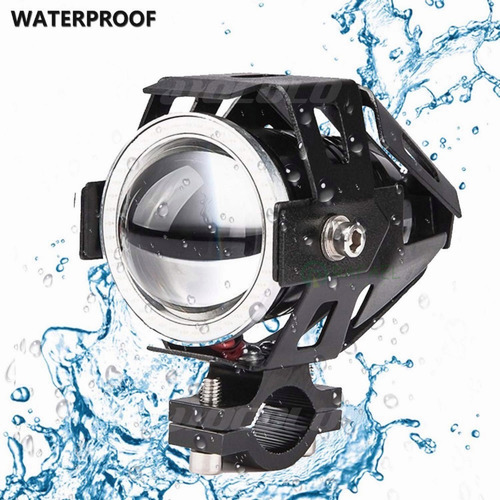 Imagen 6 de 9 de X2 Lámpara Luz Foco Neblinero Led U5 Universal Para Moto