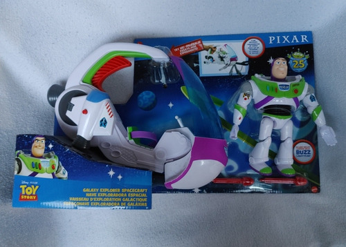 Buzz Lightyear Figura Articulada Con Nave Espacial Toy Story