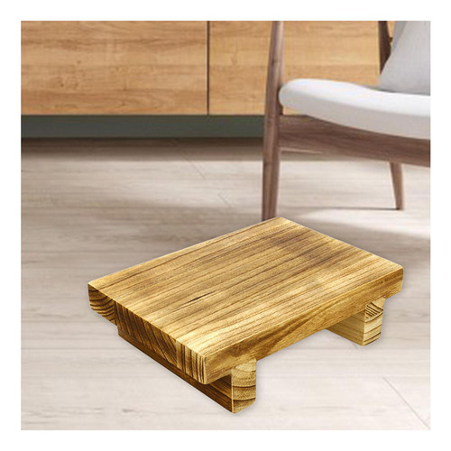 3 Taburetes De Madera Para Cama, Taburete De Un Escalón