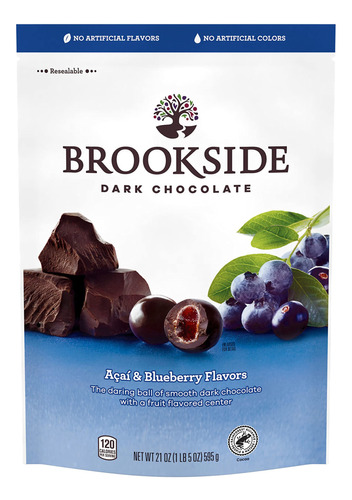 Brookside Dulces De Chocolate Oscuro, Acai Y Arndano Azul, B