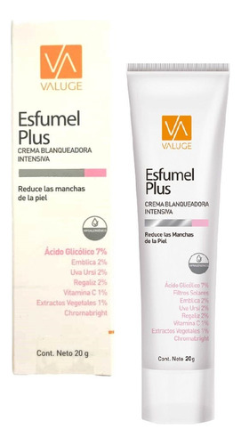 Esfumel Plus Crema Blanqueadora Para Piel Con Manchas 20 Gr