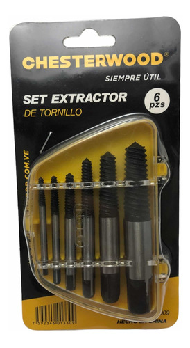 Extractor De Tornillos Juego 6 Pzas