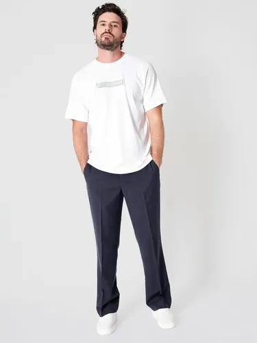 Polera 3d Logo Patch Blanco Calvin Klein