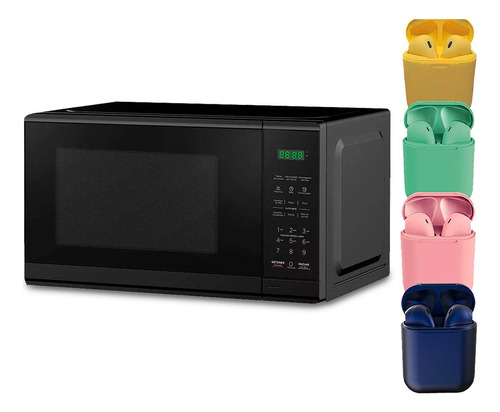 Horno Microondas 20l Midea Mmdf07s2bw + Auriculares