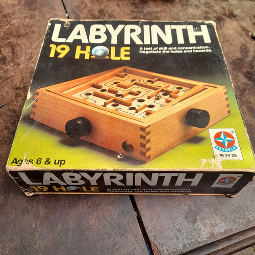 Brinquedo Antigo Labirinto Estrela Labyrinth Ótimo Estado 