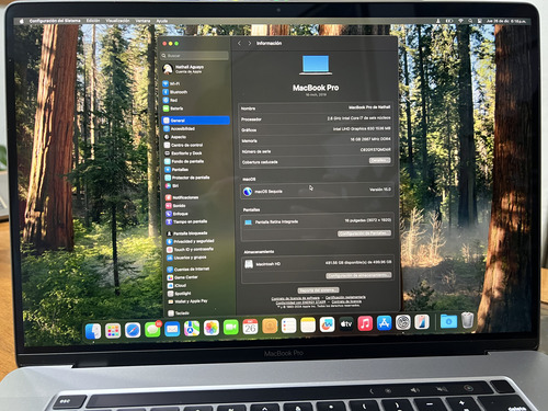 Apple Macbook Pro A2141 16 I7 16gb 512gb Gris Espacial (Usado)