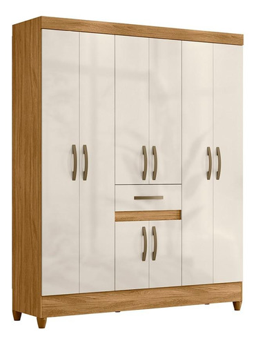 Guarda Roupa 8 Portas 1 Gaveta Portugal 165cm Freijo Moval