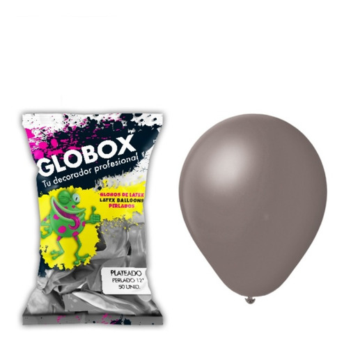 Paquete X 50 - Globos Perlados 12 - Color Plateado