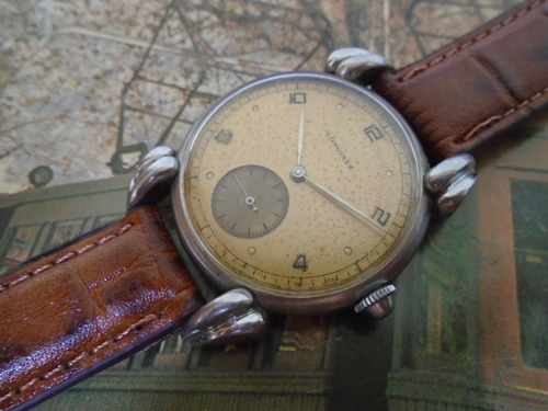 Longines Antigo Art Deco Grab Feet 1944 Cal 27m Raro Coleção