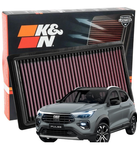 Filtro De Ar Esportivo K&n Fiat Pulse 1.0 Turbo 33-3080