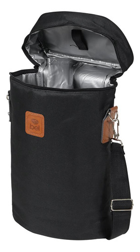 Bolsa Termica Para Vinho 2 Garrafas - Cor Preta - Bel